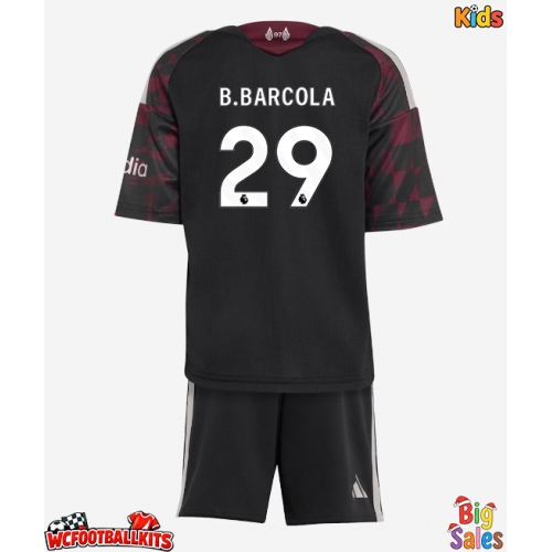 Liverpool Bradley Barcola #29 Replica Third Stadium Kit for Kids 2026-27 Short Sleeve (+ pants)